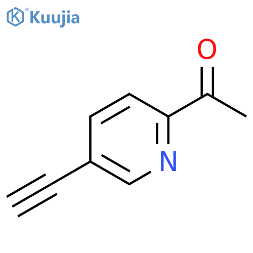 1-(5-ethynylpyridin-2-yl)ethan-1-one structure