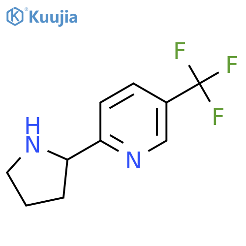 2-Pyrrolidin-2-yl-5-(trifluoromethyl)pyridine structure
