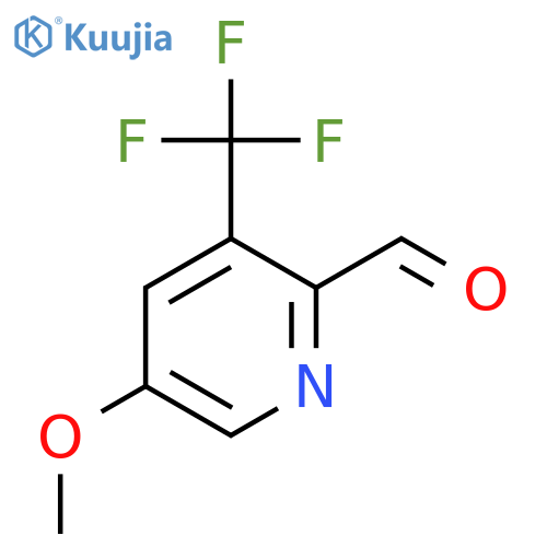 5-Methoxy-3-(trifluoromethyl)picolinaldehyde structure