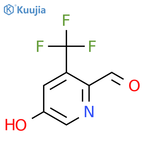 5-Hydroxy-3-(trifluoromethyl)pyridine-2-carbaldehyde structure