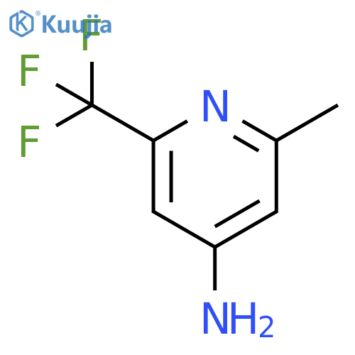 4-Amino-6-methyl-2-(trifluoromethyl)pyridine structure