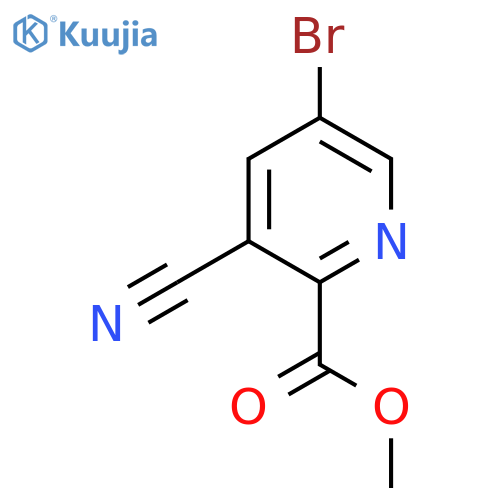 Methyl 5-bromo-3-cyanopicolinate structure