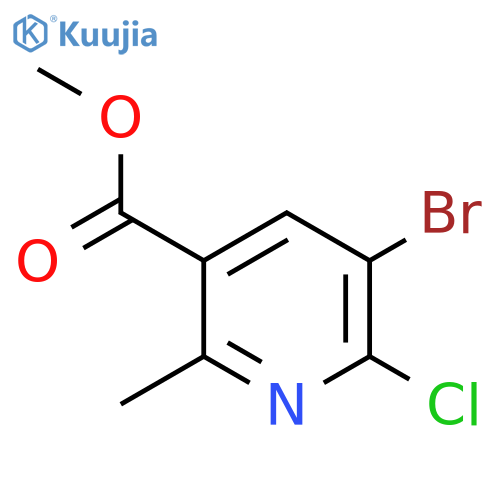 methyl 5-bromo-6-chloro-2-methylpyridine-3-carboxylate structure