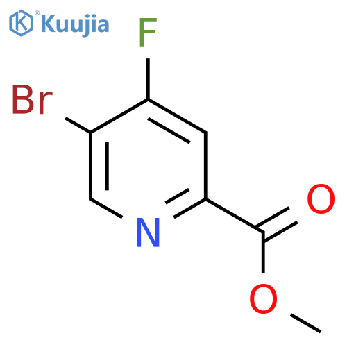 methyl 5-bromo-4-fluoro-pyridine-2-carboxylate structure