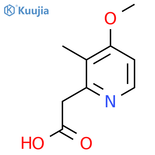 4-Methoxy-3-methylpyridine-2-acetic acid structure