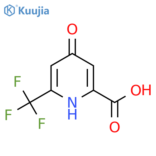 4-Hydroxy-6-(trifluoromethyl)picolinic acid structure