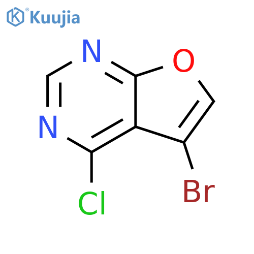 5-bromo-4-chlorofuro[2,3-d]pyrimidine structure