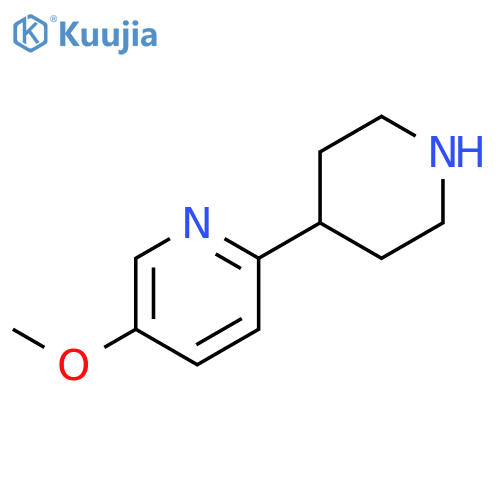 5-methoxy-2-(piperidin-4-yl)pyridine structure