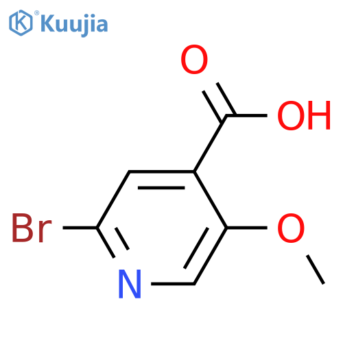 2-bromo-5-methoxypyridine-4-carboxylic acid structure