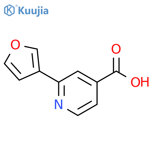 2-(furan-3-yl)pyridine-4-carboxylic acid structure