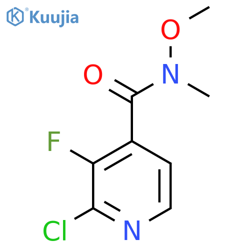 2-Chloro-3-fluoro-N-methoxy-N-methylisonicotinamide structure