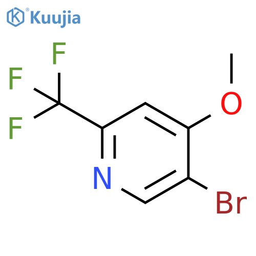 5-Bromo-4-methoxy-2-(trifluoromethyl)pyridine structure