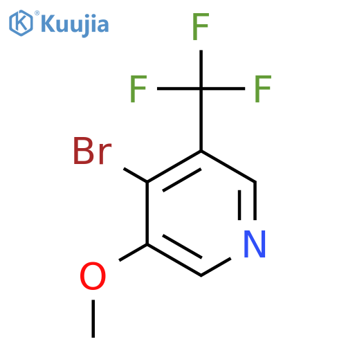 4-Bromo-3-methoxy-5-(trifluoromethyl)pyridine structure