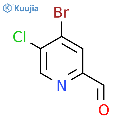 4-Bromo-5-chloropicolinaldehyde structure