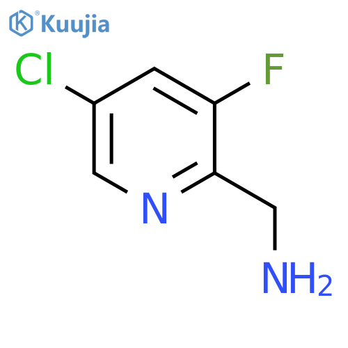 (5-Chloro-3-fluoropyridin-2-YL)methanamine structure
