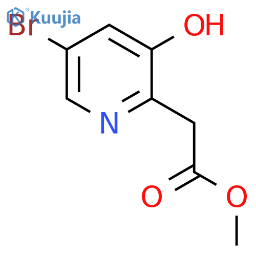 Methyl 5-bromo-3-hydroxypyridine-2-acetate structure