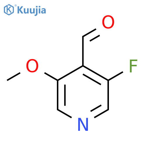 3-fluoro-5-methoxypyridine-4-carbaldehyde structure