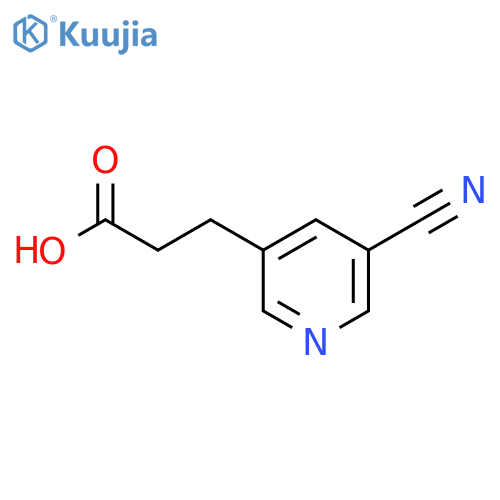 3-(5-Cyanopyridin-3-yl)propanoic acid structure