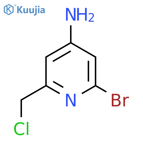 4-Amino-2-bromo-6-(chloromethyl)pyridine structure