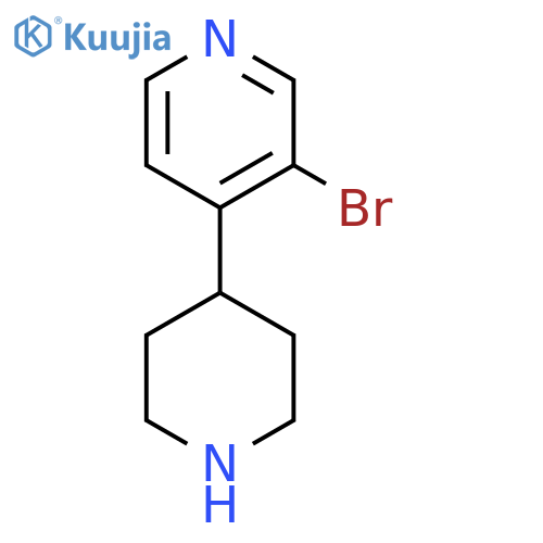 3-bromo-4-(piperidin-4-yl)pyridine structure