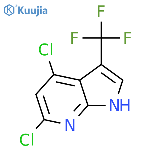 4,6-Dichloro-3-(trifluoromethyl)-1H-pyrrolo[2,3-b]pyridine structure