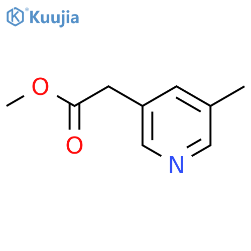 Methyl 2-(5-methylpyridin-3-yl)acetate structure