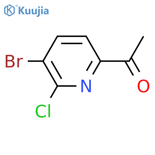 1-(5-Bromo-6-chloropyridin-2-yl)ethanone structure