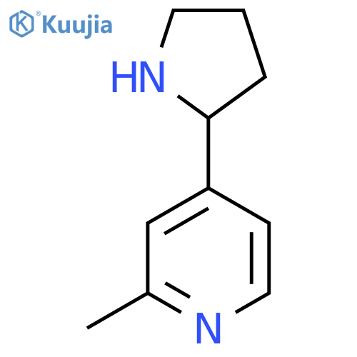 2-methyl-4-(pyrrolidin-2-yl)pyridine structure