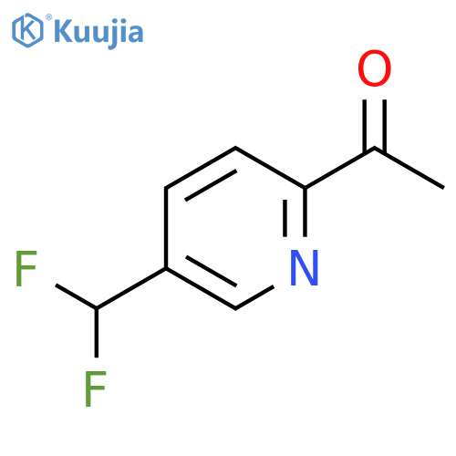 1-(5-(Difluoromethyl)pyridin-2-YL)ethanone structure