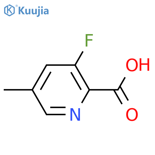 3-fluoro-5-methylpyridine-2-carboxylic acid structure