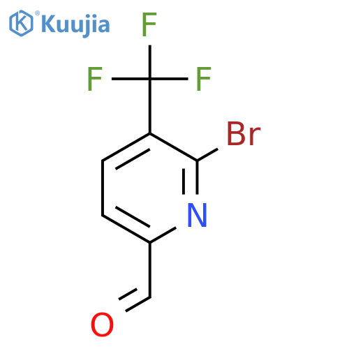 6-Bromo-5-(trifluoromethyl)picolinaldehyde structure