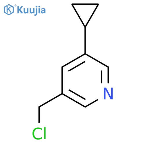 3-(Chloromethyl)-5-cyclopropylpyridine structure