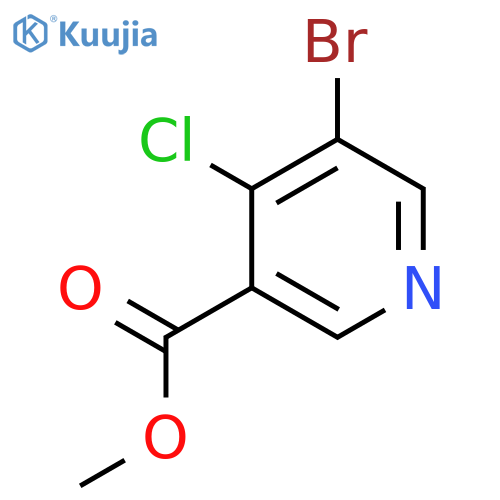 methyl 5-bromo-4-chloro-pyridine-3-carboxylate structure