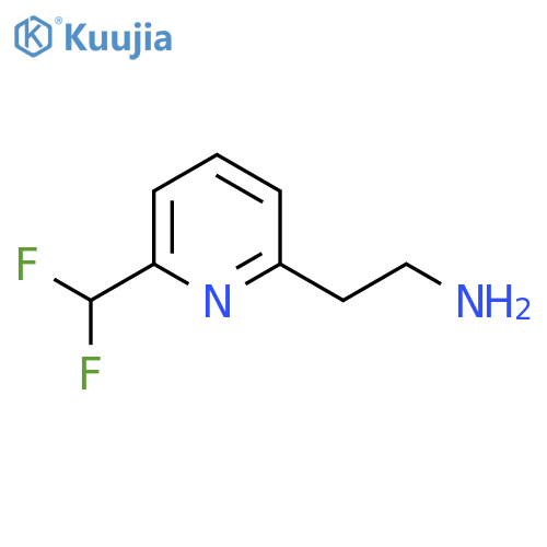 2-6-(difluoromethyl)pyridin-2-ylethan-1-amine structure
