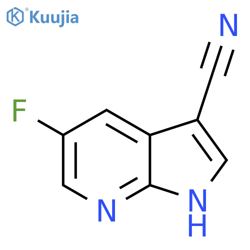 5-Fluoro-1H-pyrrolo[2,3-b]pyridine-3-carbonitrile structure