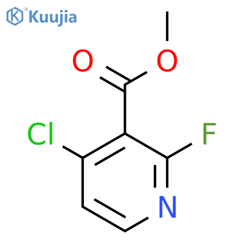 3-Pyridinecarboxylic acid, 4-chloro-2-fluoro-, methyl ester structure