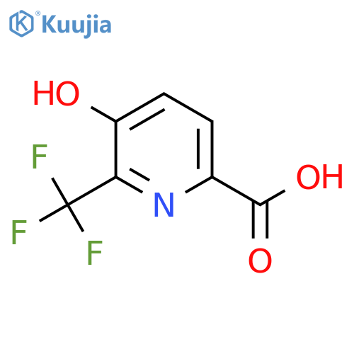 5-Hydroxy-6-(trifluoromethyl)picolinic acid structure