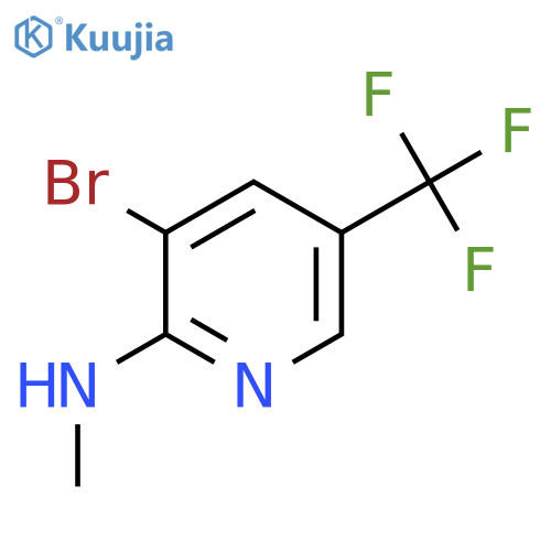 3-Bromo-N-methyl-5-(trifluoromethyl)pyridin-2-amine structure