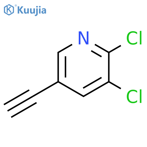 2,3-dichloro-5-ethynylpyridine structure