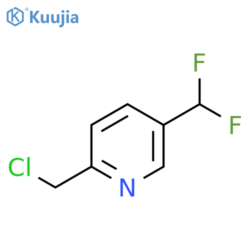2-(Chloromethyl)-5-(difluoromethyl)pyridine structure