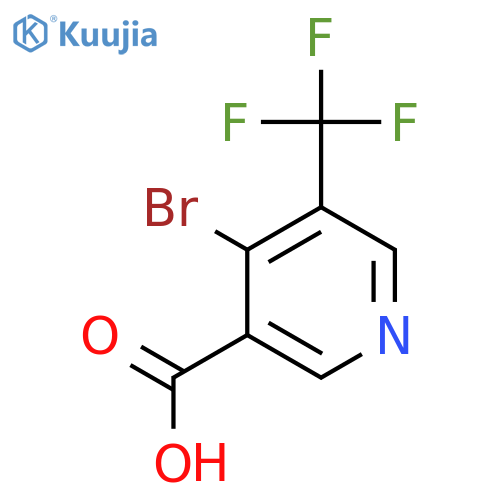 4-Bromo-5-(trifluoromethyl)nicotinic acid structure