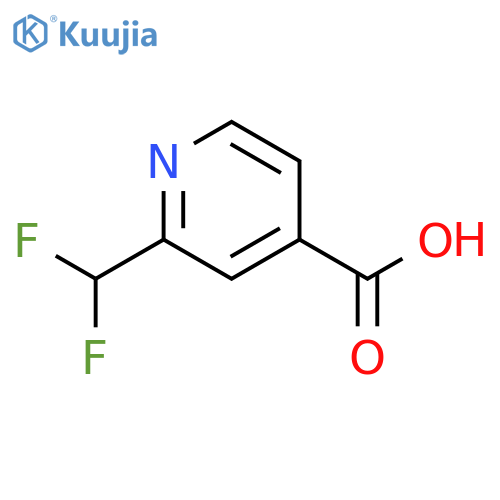 2-(difluoromethyl)pyridine-4-carboxylic acid structure