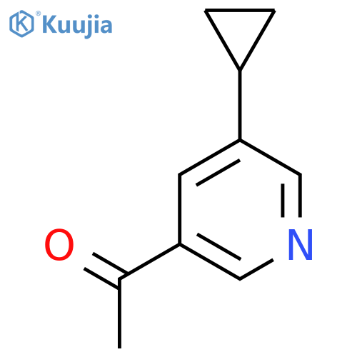 1-(5-Cyclopropylpyridin-3-yl)ethanone structure