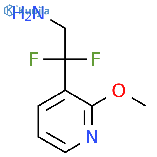 2,2-difluoro-2-(2-methoxypyridin-3-yl)ethan-1-amine structure