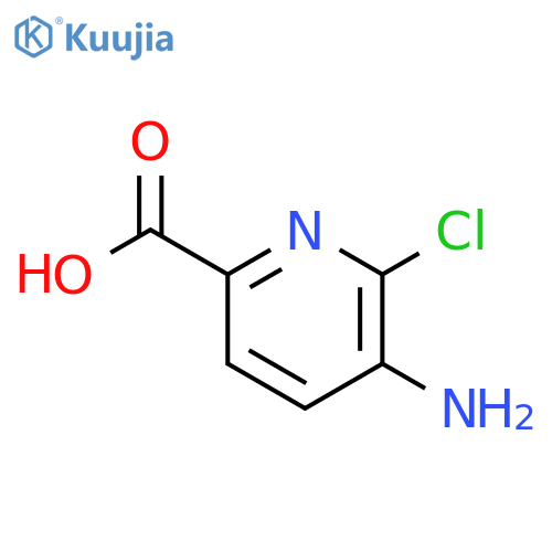 5-amino-6-chloropyridine-2-carboxylic acid structure