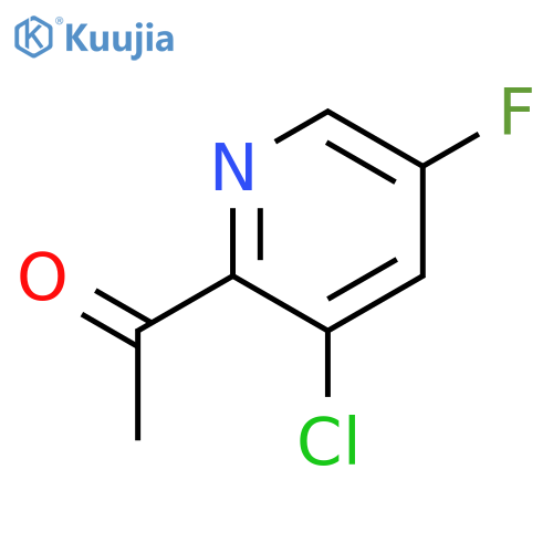 1-(3-chloro-5-fluoropyridin-2-yl)ethanone structure