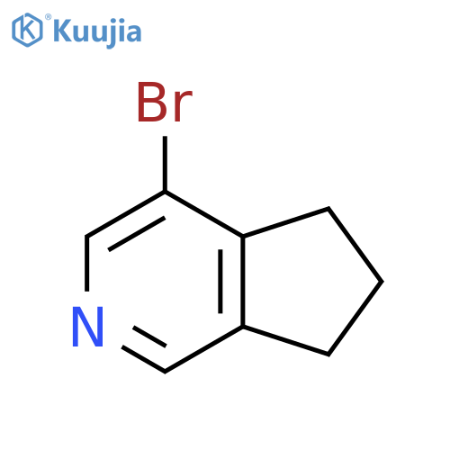 4-bromo-5H,6H,7H-cyclopentacpyridine structure