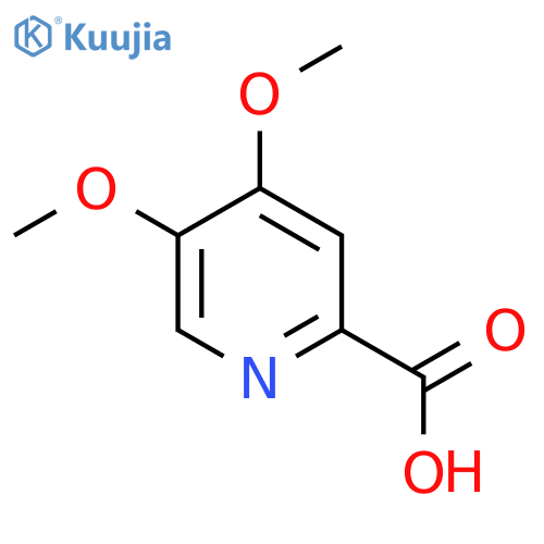 4,5-dimethoxypyridine-2-carboxylic acid structure
