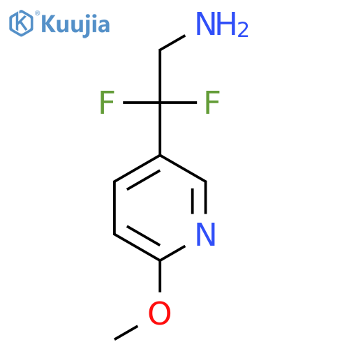 2,2-difluoro-2-(6-methoxypyridin-3-yl)ethan-1-amine structure