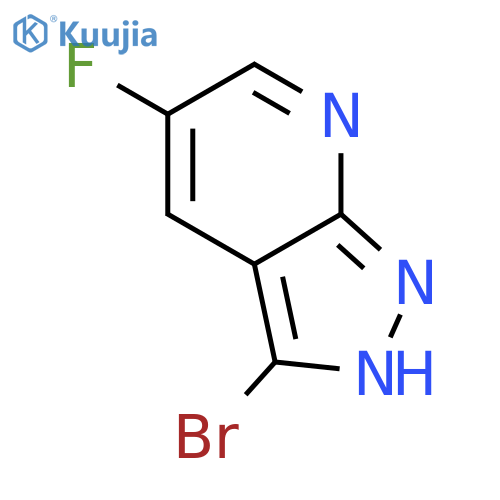 3-bromo-5-fluoro-1H-pyrazolo[3,4-b]pyridine structure